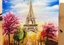 "Париж", Картина маслом с нуля, Студия рисования "Краски", Тула